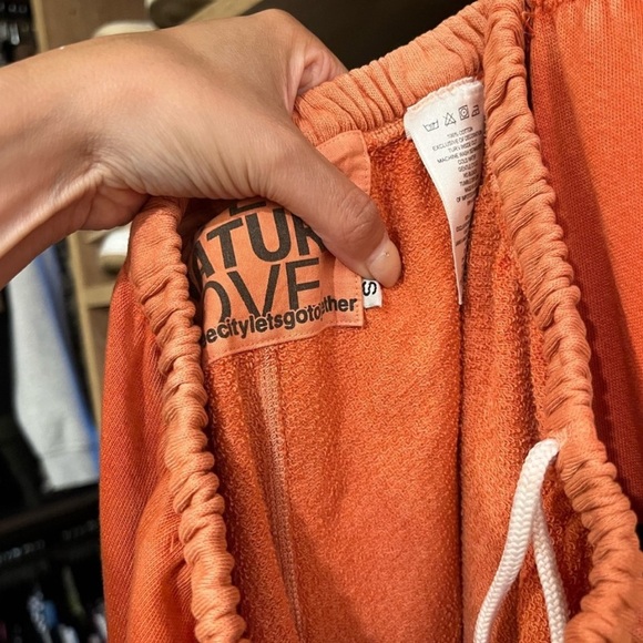 VTG CIRCA 99 Electric Orange Fluffy OG Lets Go Sweatpants ( Rare Sun Faded ) - Picture 6 of 8